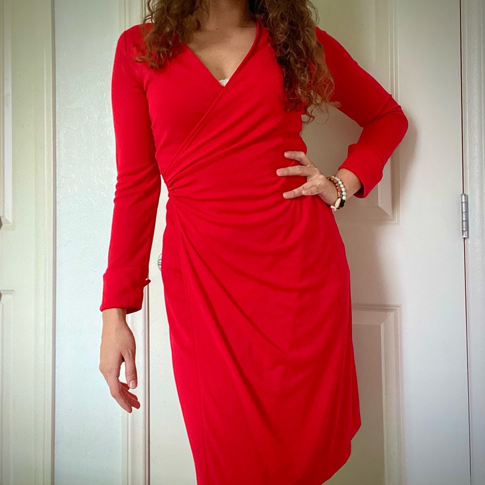 Ultra Red Sexy Wrap Dress!